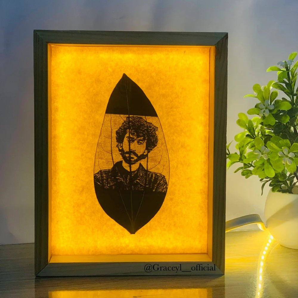 Your Picture on Leaf | Leaf Engraving