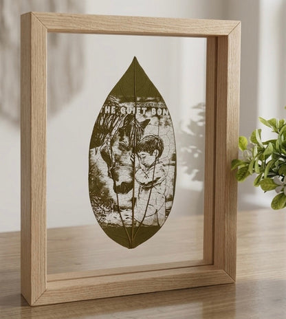 Your Picture on Leaf | Leaf Engraving