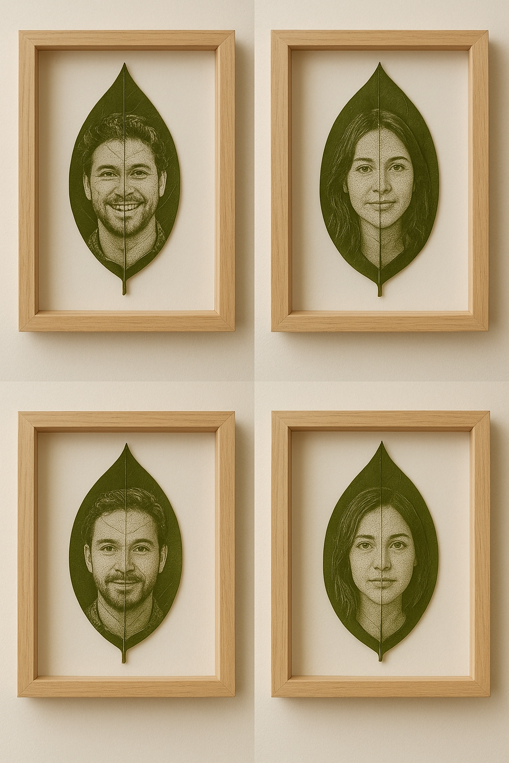 Your Picture on Leaf | Leaf Engraving